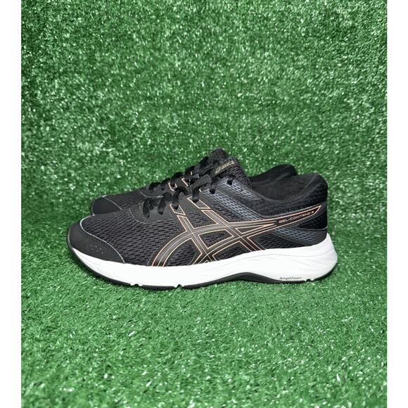 ASICS Gel-Contend Womens Size 7 Black Athletic Sneakers Running Shoes 1012A570 - Picture 4 of 9